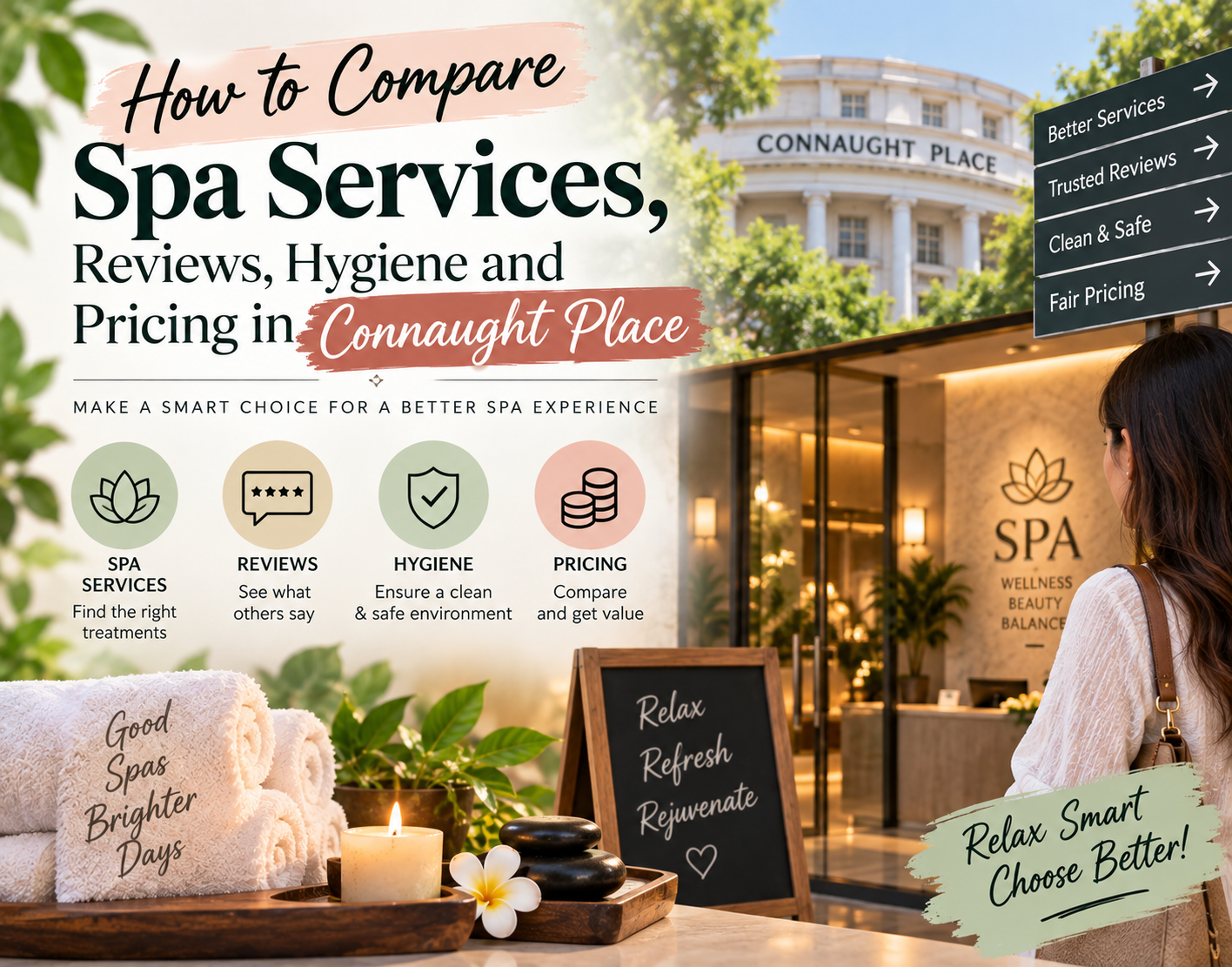 How to Compare Spa Services, Reviews, Hygiene and Pricing in Connaught Place