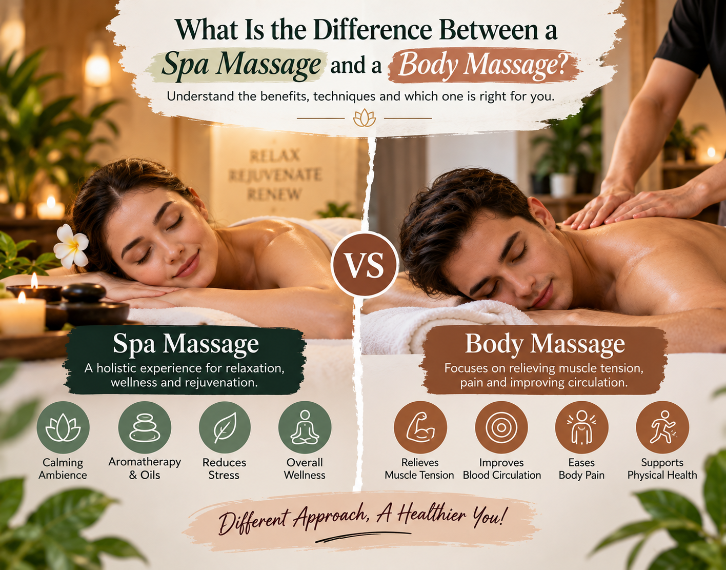 What Is the Difference Between a Spa Massage and a Body Massage?