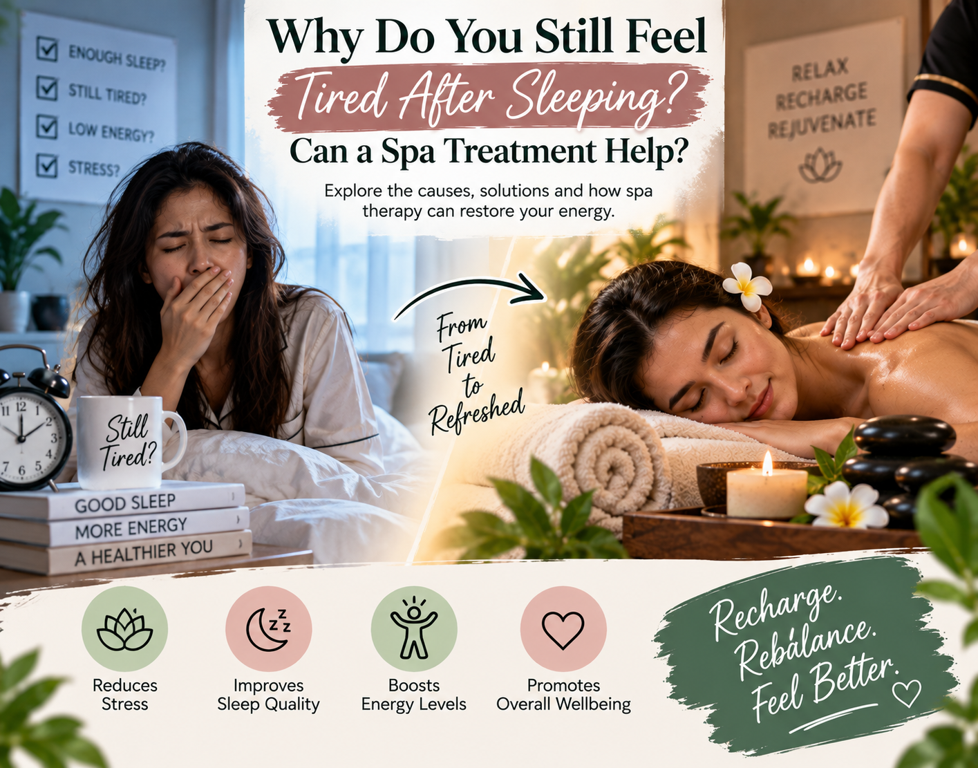 Why Do You Still Feel Tired After Sleeping? Can a Spa Treatment Help?