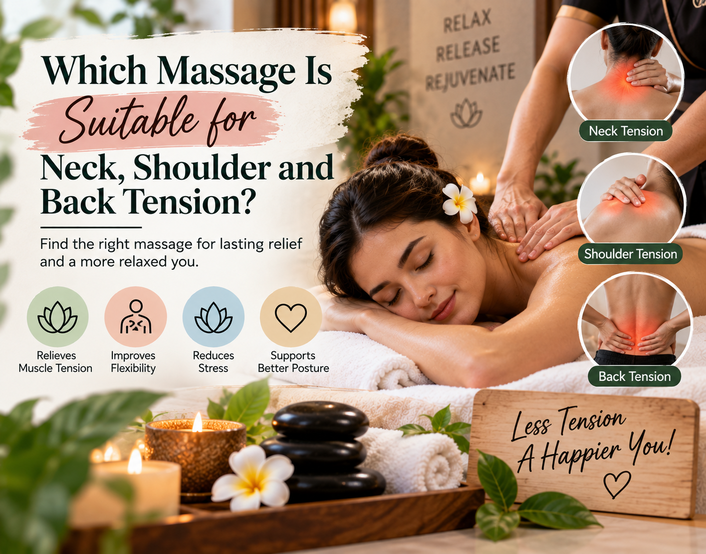 Which Massage Is Suitable for Neck, Shoulder and Back Tension?