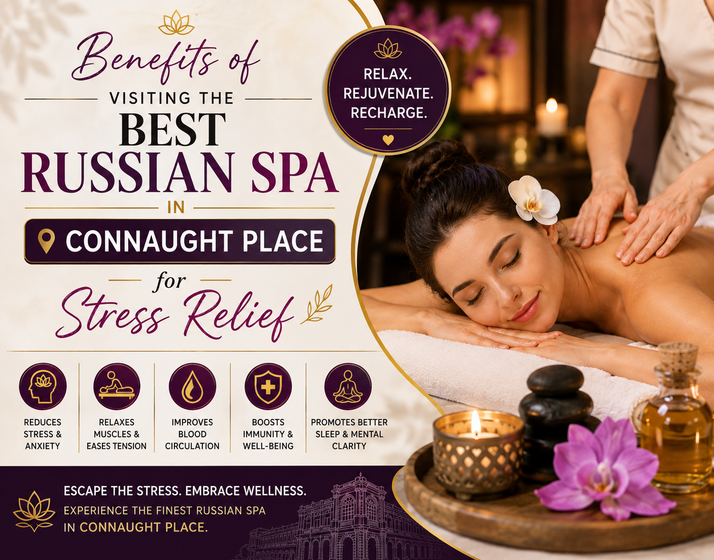 Benefits of Visiting the Best Russian Spa in Connaught Place for Stress Relief